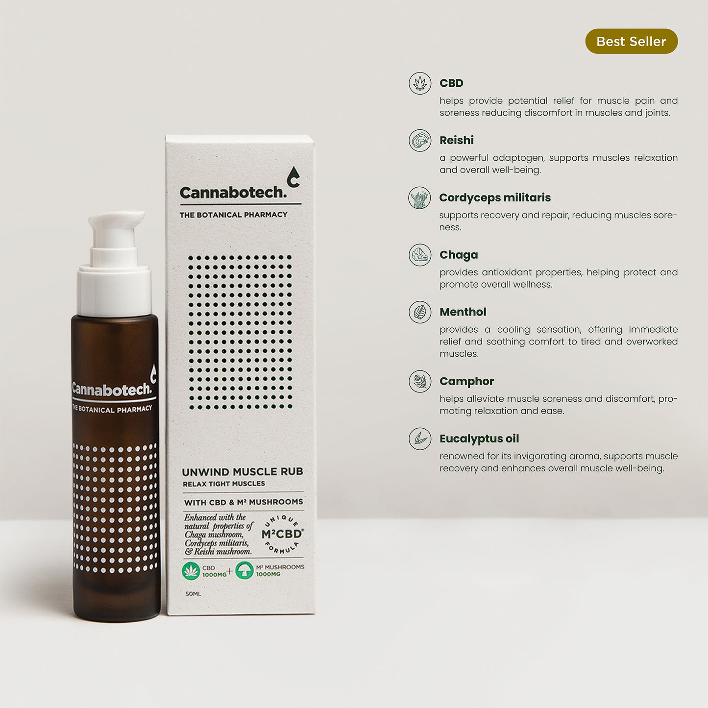 CBD Muscle balm ibgredients and benefits