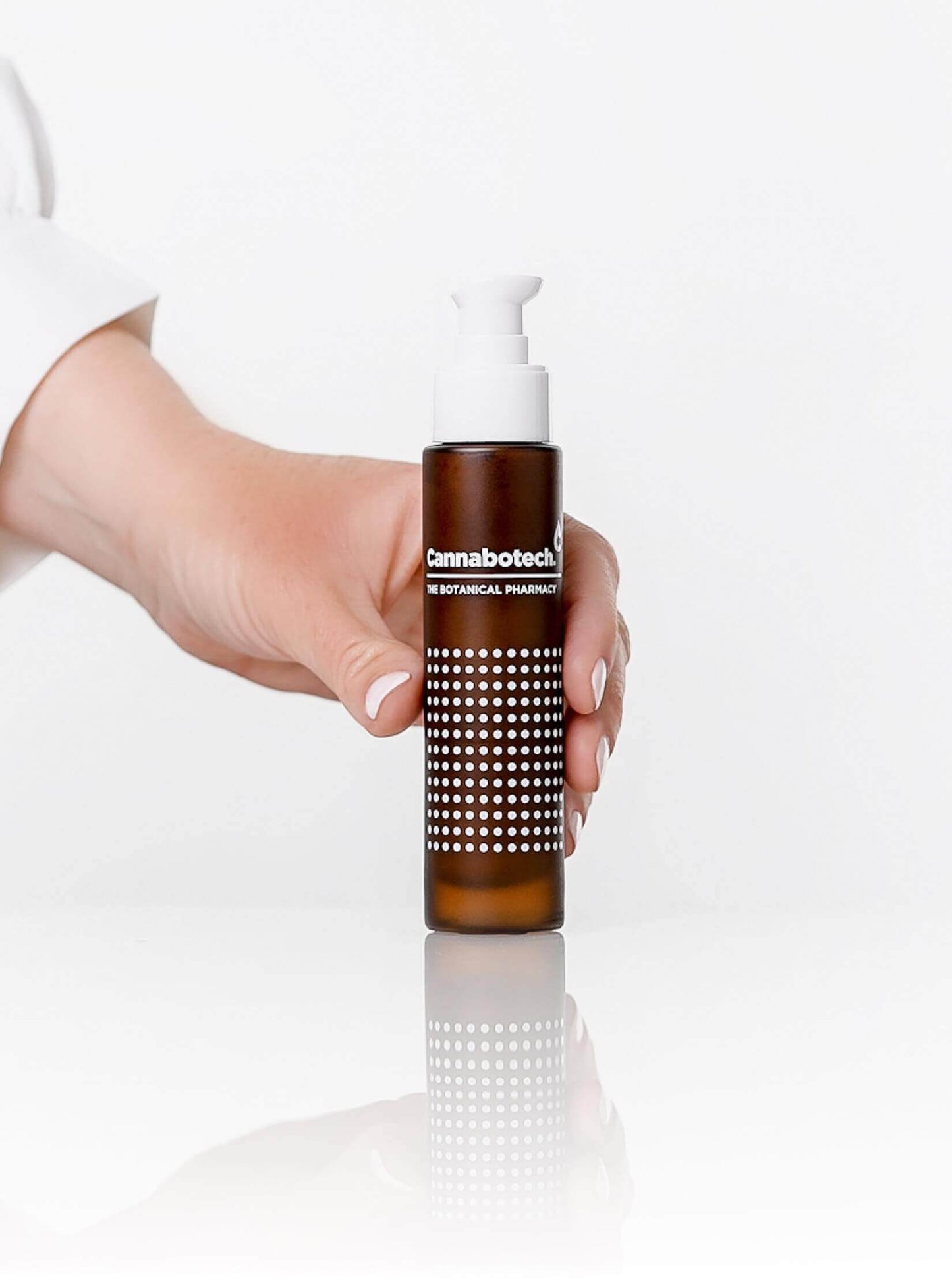 Woman reaching for Flawless Skin Lotion